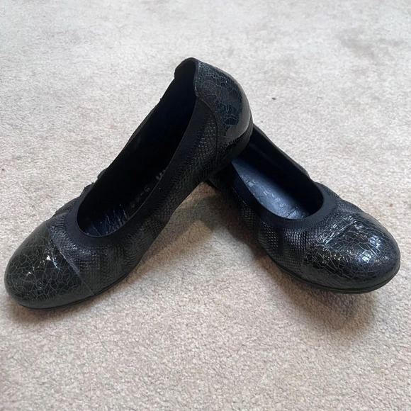 Mephisto Elettra Ballet Flat Black Patent Leather - Picture 2 of 8